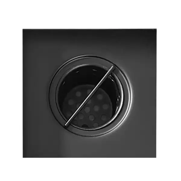 Square Matte Black Shower Drain - Image 3