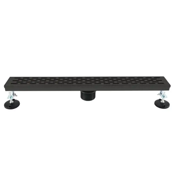 Matte Black Linear Shower Drain - Image 3