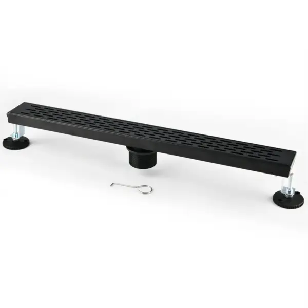 Matte Black Linear Shower Drain - Image 4