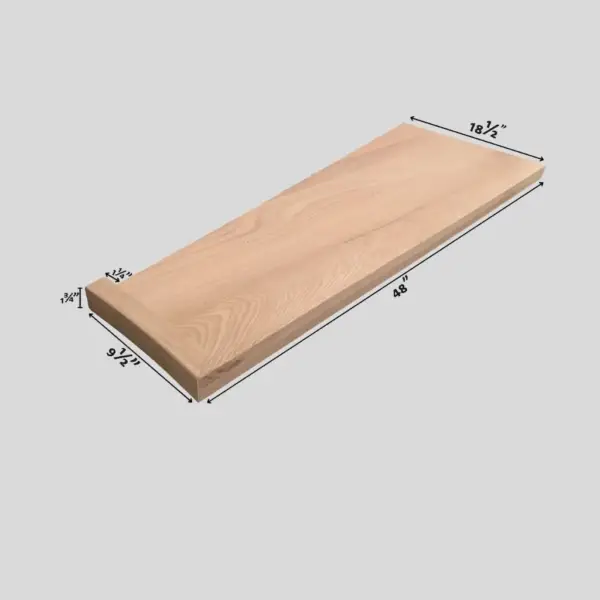 Oak Square Edge Stair Tread Pie